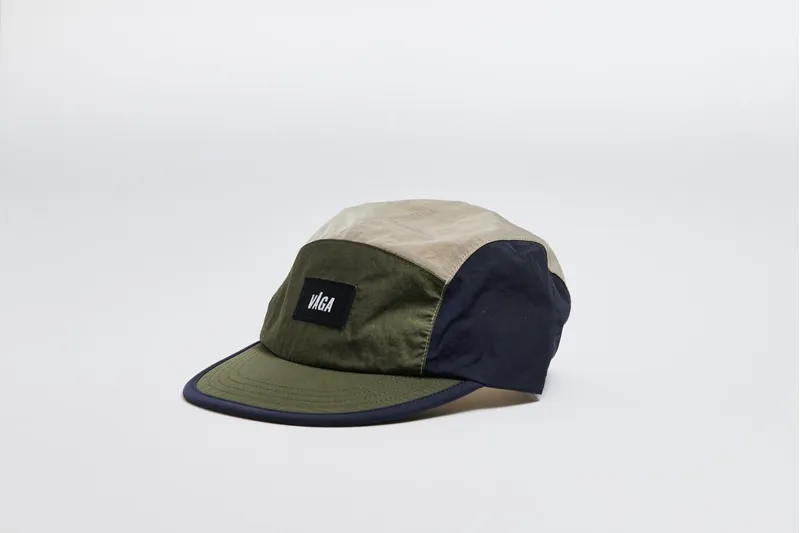 Våga Pacer Cap in Navy Blue/Utility Green/Taupe-2