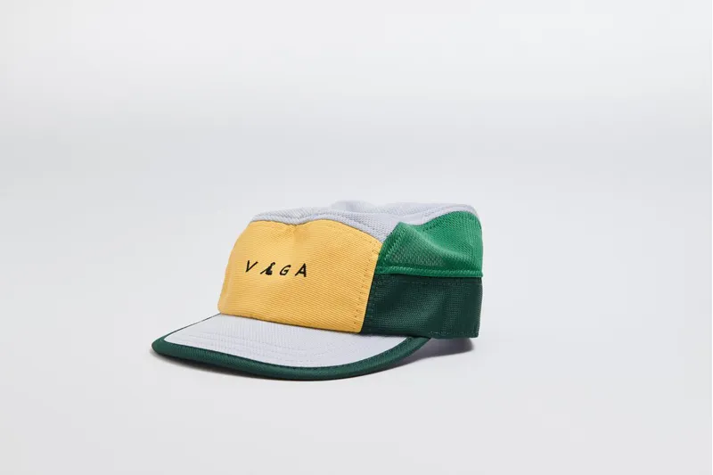 Våga Running Club Cap in Racing Green/Light Grey/Sunshine Yellow/Purple-3