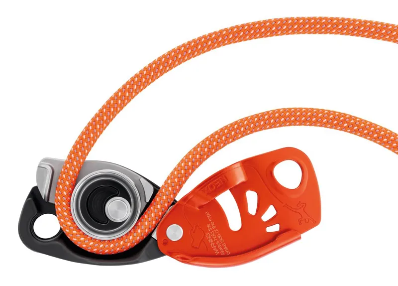 Petzl Neox Belay Device in Orange-2