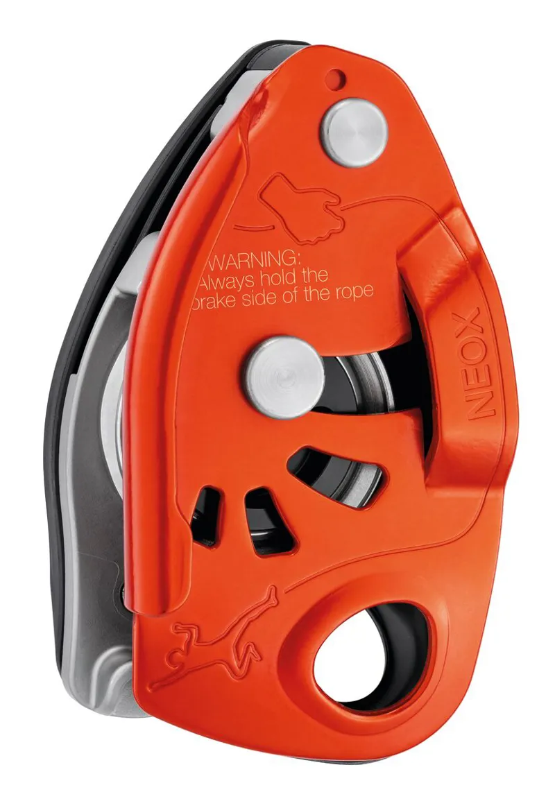 Petzl Neox Belay Device in Orange