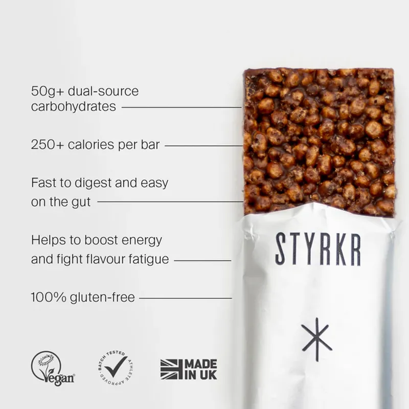 Styrkr BAR50 Rice Dark Chocolate Chip Energy Bar -3