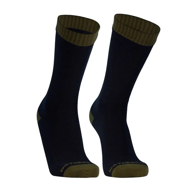 DexShell Waterproof Thermlite Crew Sock in Olive Green