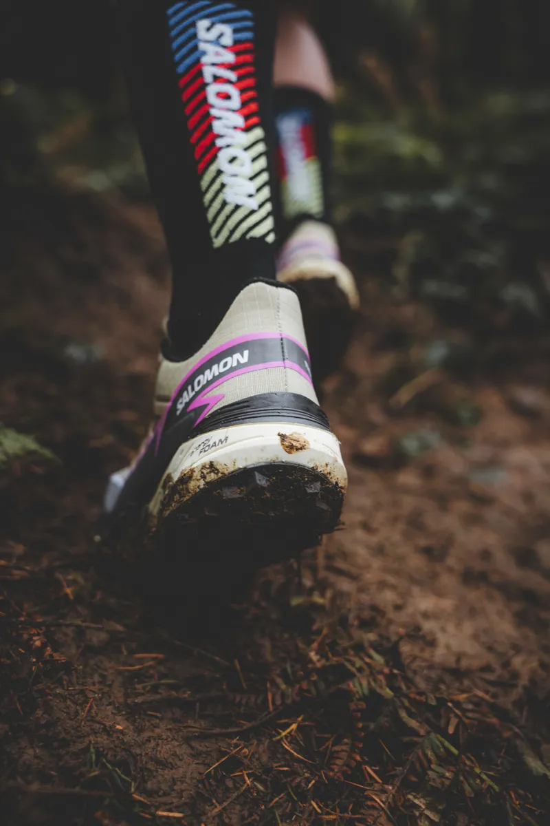 Salomon Thundercross Men's Trail/Fell Running Shoe in Plum Kitten/Black/Pink Glow-8