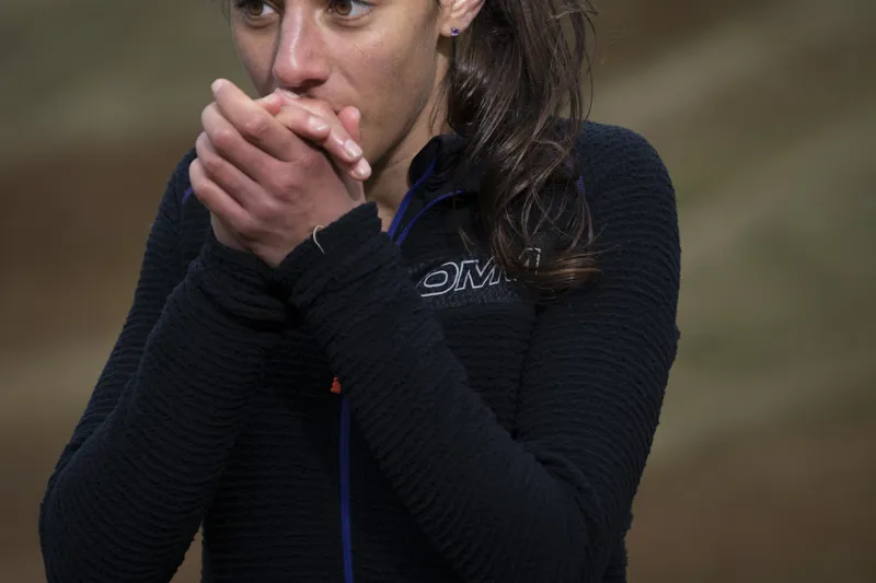 OMM Core Fleece Jacket Women's Thermal Running Top in Black-2