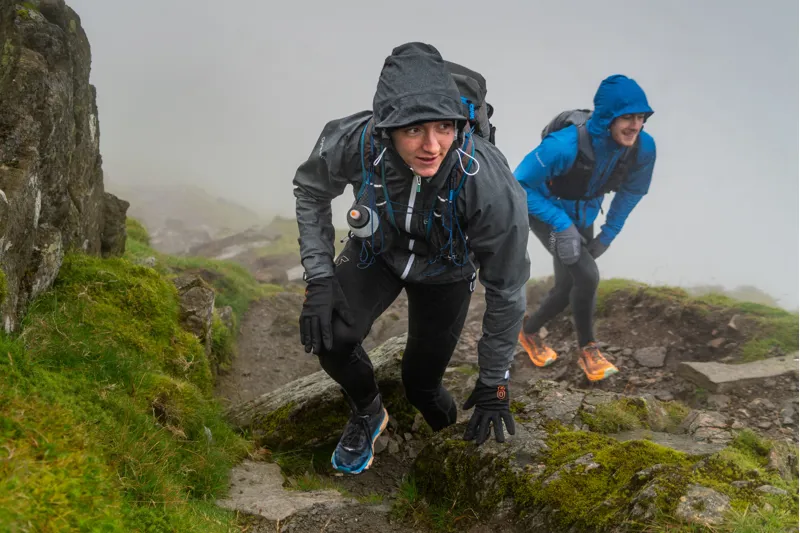 OMM Aether Women's Waterproof Running Jacket in Grey-9