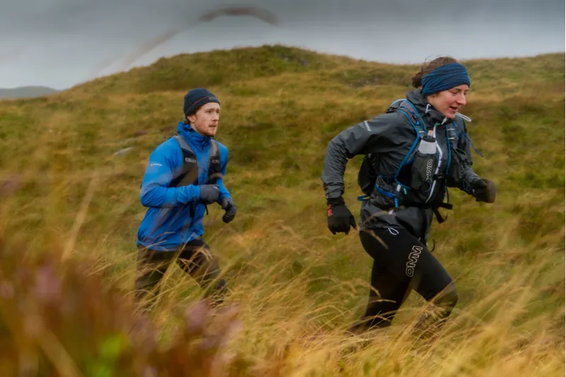 OMM Aether Women's Waterproof Running Jacket in Grey-12