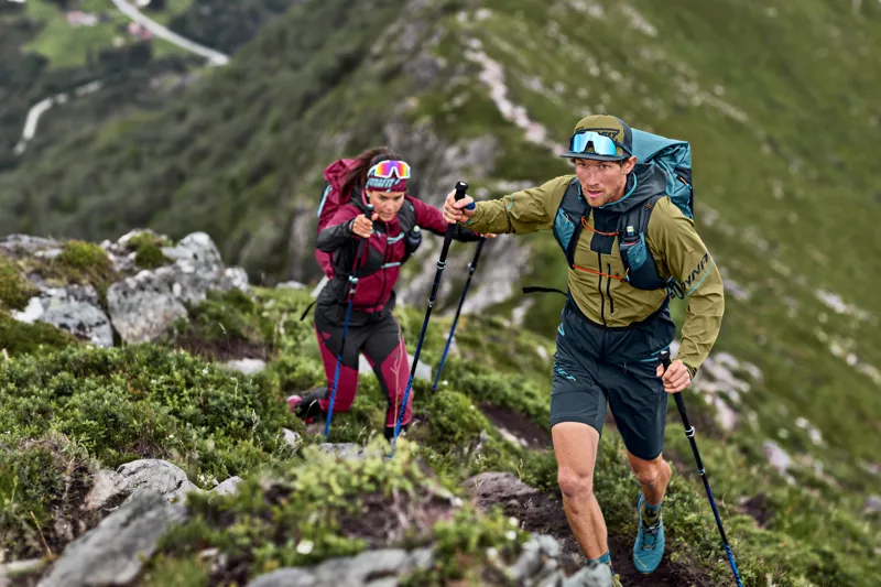 Dynafit Traverse 22 Fast-Hike/Mountaineering Unisex Backpack in Storm Blue/Blueberry-2