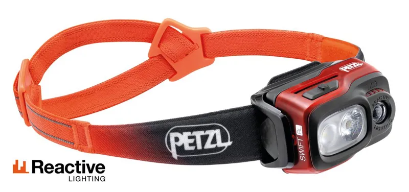 Petzl Swift RL 1100 Lumens Headtorch in Orange