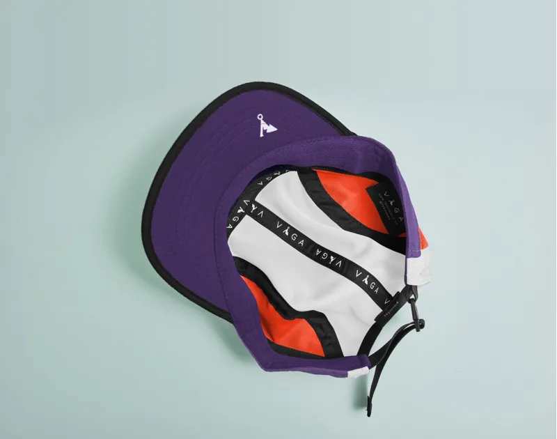 Våga Running Club Cap in White Lilac/Purple/Neon Orange-1