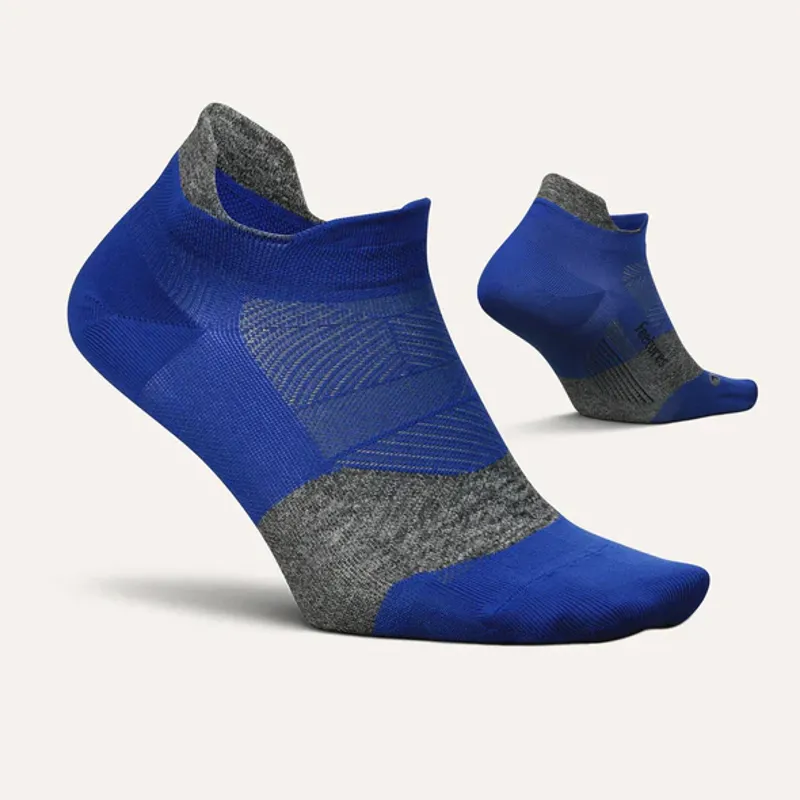 Feetures Elite Ultra Light No Show Tab Running Sock in Boost Blue -1