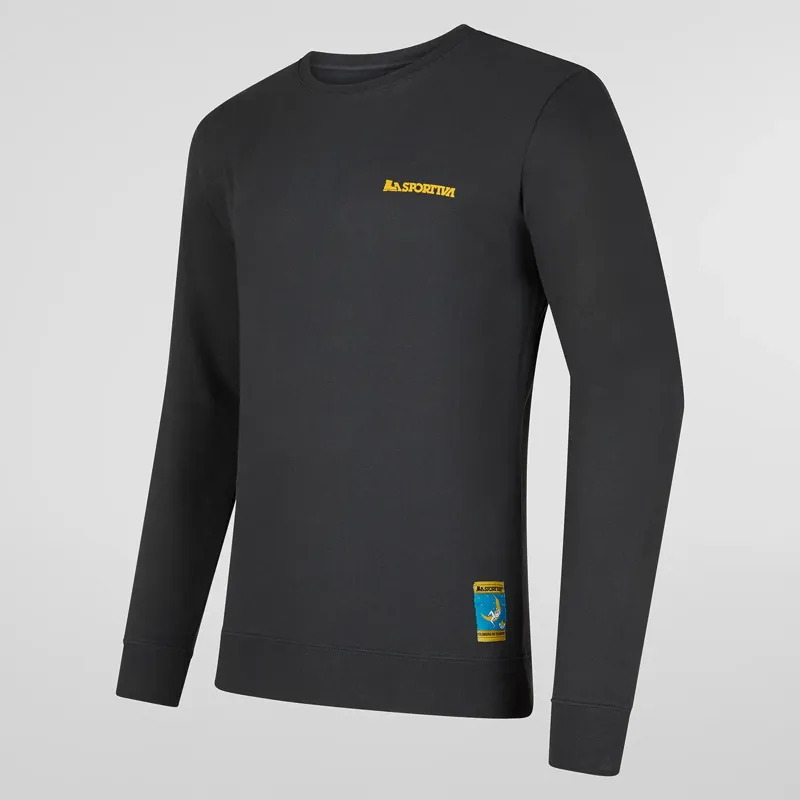 La Sportiva Men's Climbing On The Moon Sweatshirt in Carbon