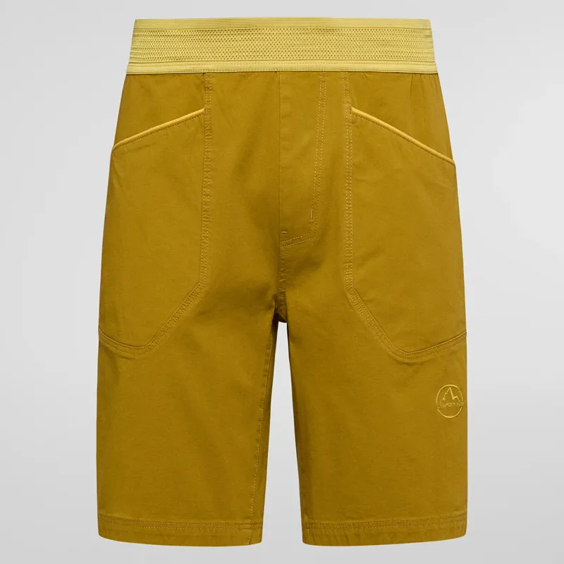 La Sportiva Flatanger Men's Climbing Short in Savana/Bamboo