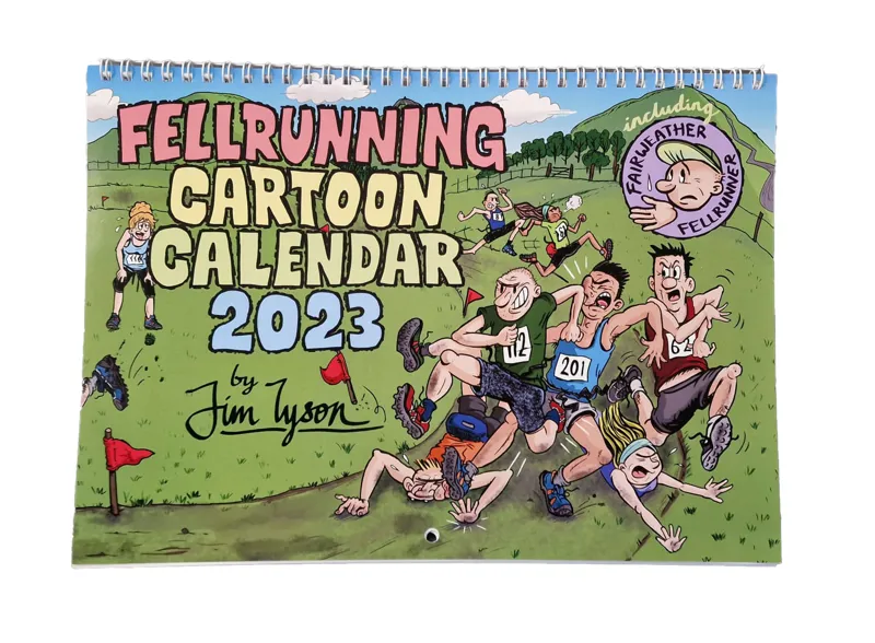 Fell Running Cartoon Calendar 2023 by Jim Tyson