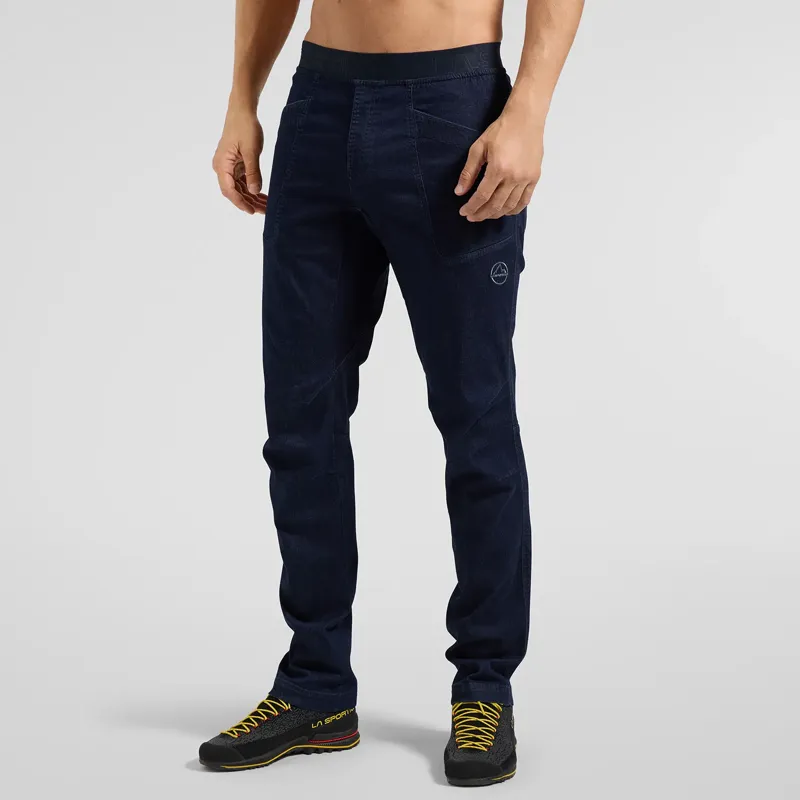 La Sportiva Cave Jean Men's Climbing Trouser in Deep Sea