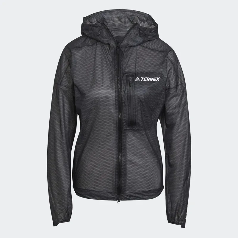 adidas Terrex Agravic Rain Jacket Women's WP Running Jacket in Black