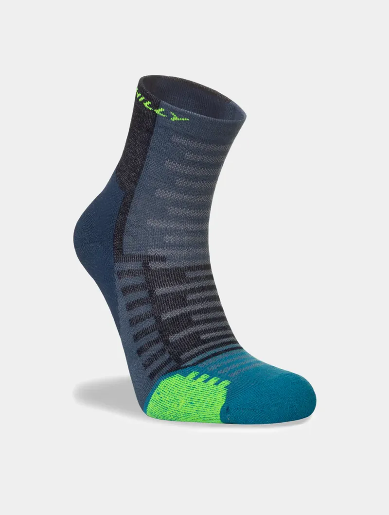 Hilly Active Anklet Min Running Sock in Denim/Teal-4