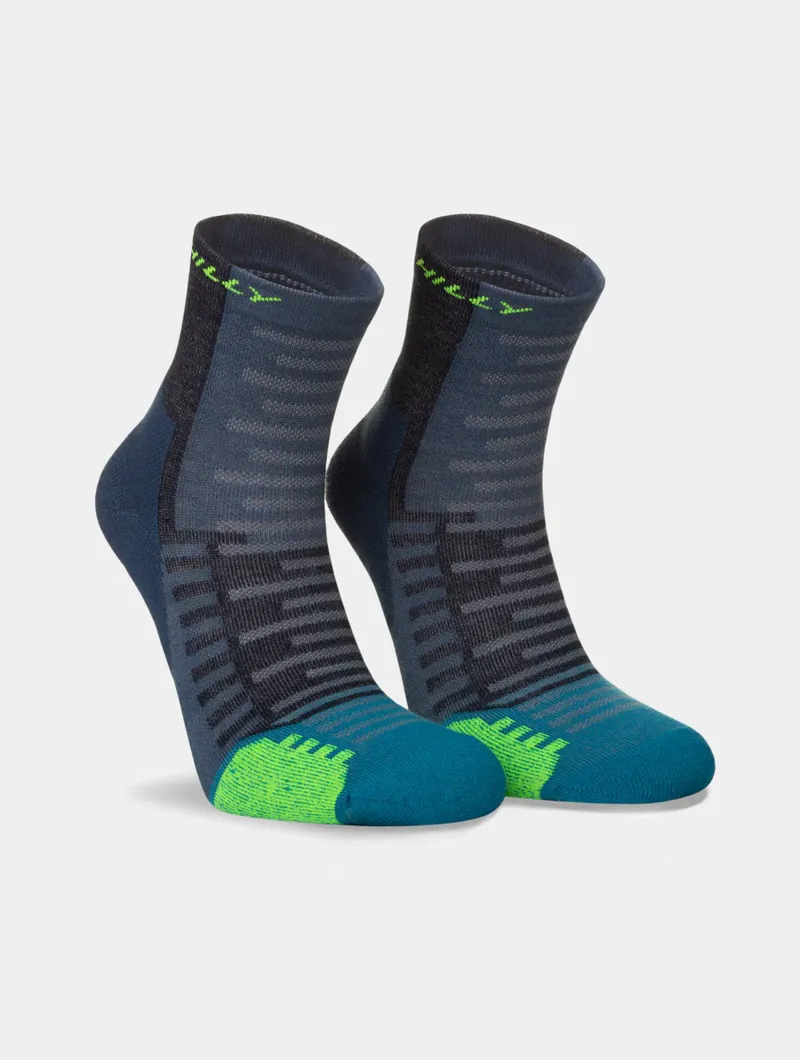 Hilly Active Anklet Min Running Sock in Denim/Teal-2
