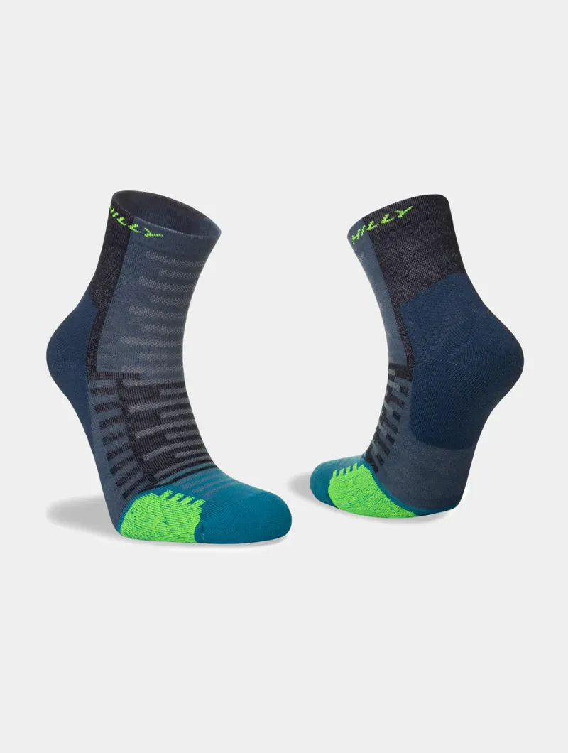 Hilly Active Anklet Min Running Sock in Denim/Teal-1