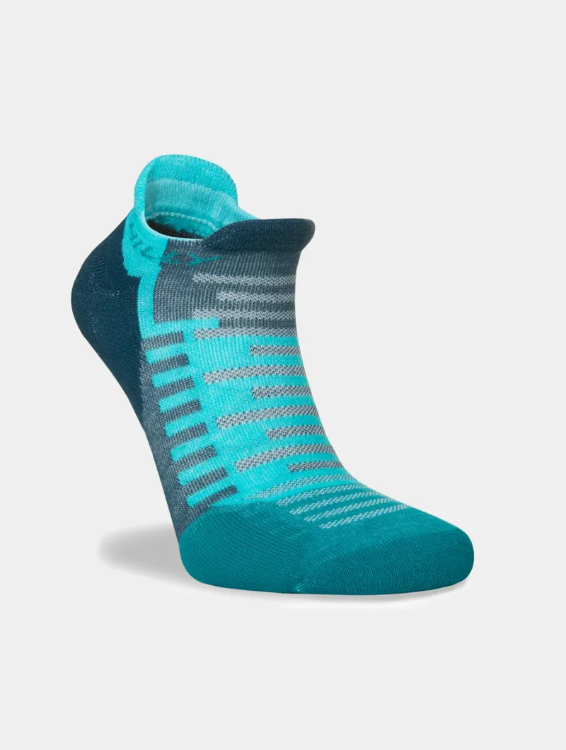 Hilly Active Socklet Min Running Sock in Blue/Teal-5
