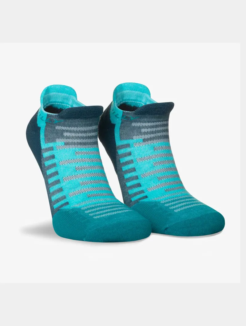 Hilly Active Socklet Min Running Sock in Blue/Teal-3