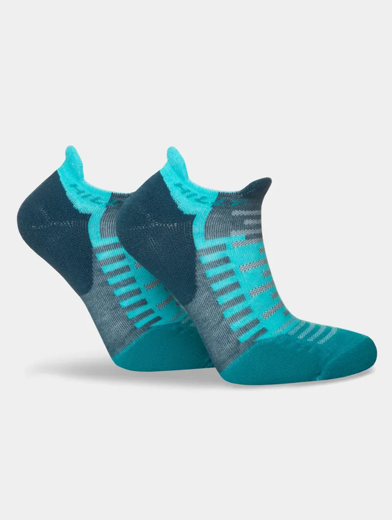Hilly Active Socklet Min Running Sock in Blue/Teal-4