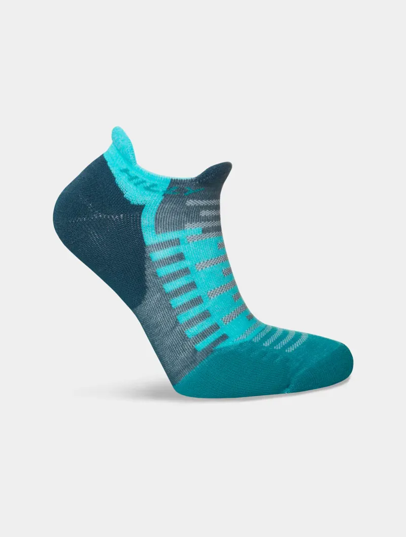 Hilly Active Socklet Min Running Sock in Blue/Teal