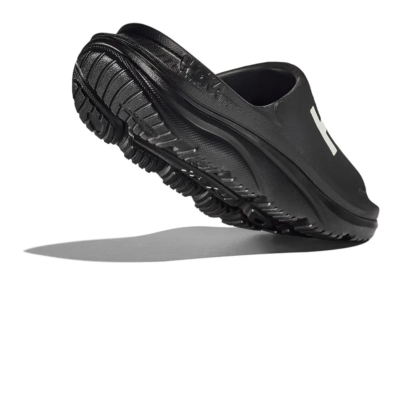 HOKA Ora Athletic Slide Unisex Recovery Slider in Black/White-5
