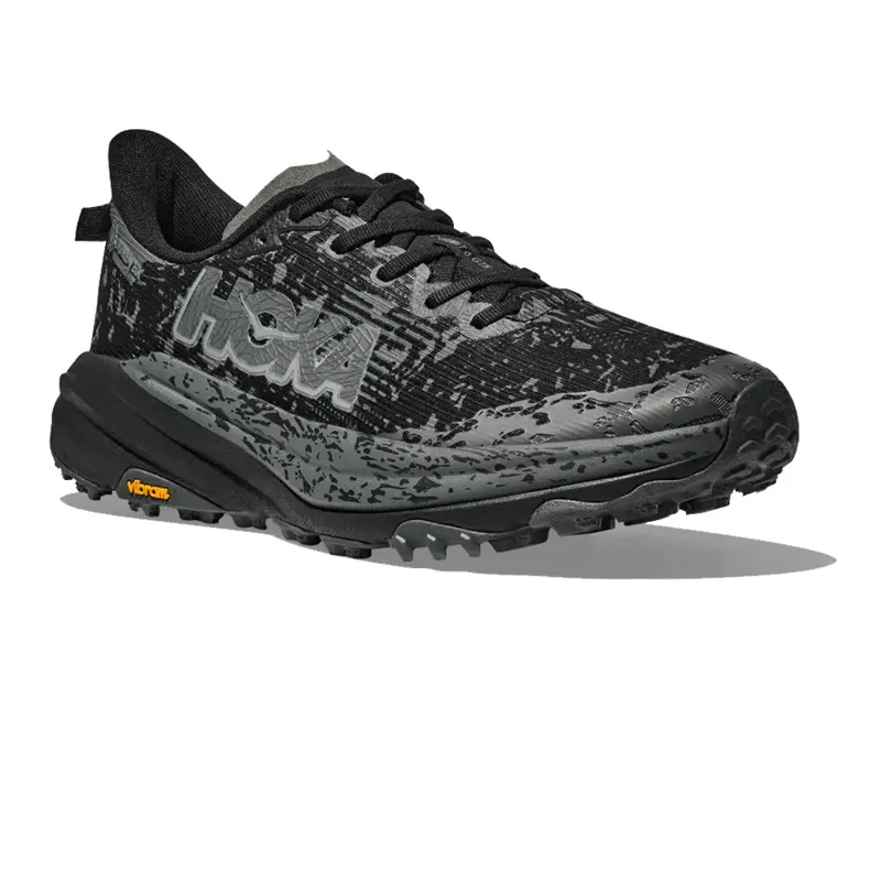 HOKA Speedgoat 6 GTX Wide Men's Trail Running Shoe in Black/Outer Orbit-3