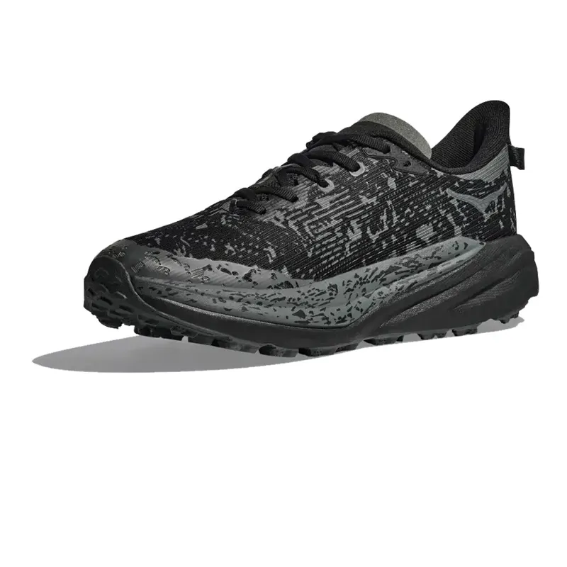 HOKA Speedgoat 6 GTX Wide Women's Trail Running Shoe in Black/Outer Orbit-4