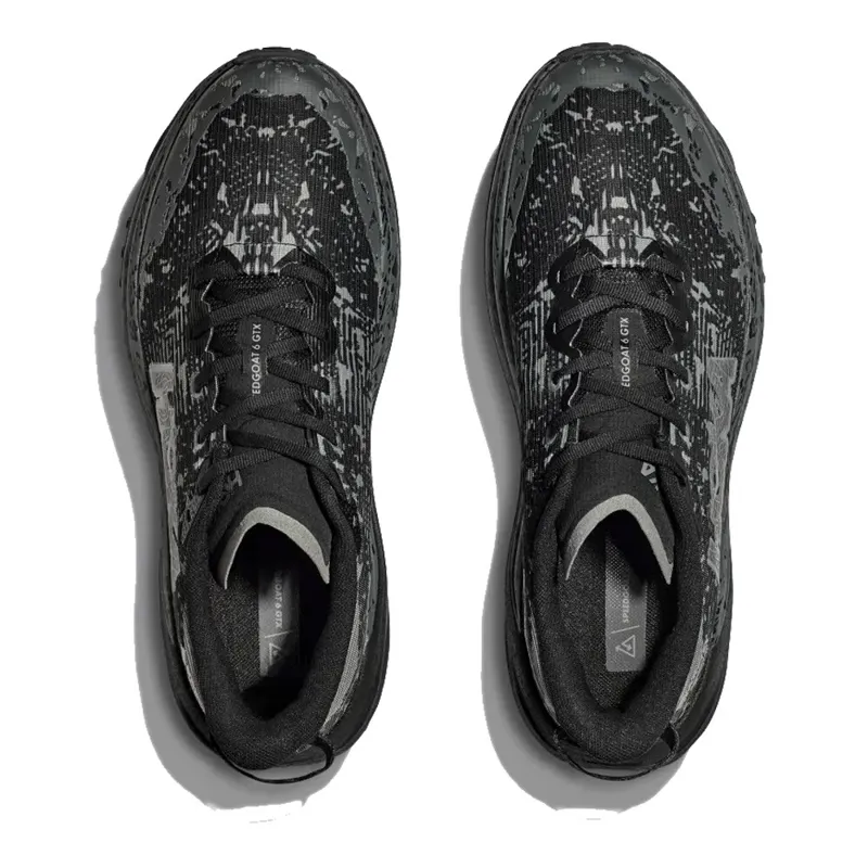 HOKA Speedgoat 6 GTX Wide Women's Trail Running Shoe in Black/Outer Orbit-7