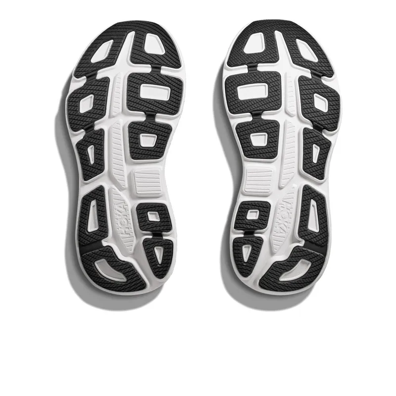 HOKA Bondi 9 WIDE Men's Road Running Shoe in Black/White-1