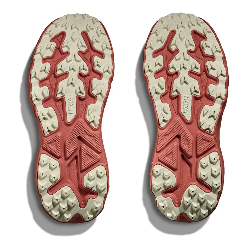 HOKA Challenger 8 Wide Women's Trail Running Shoe in Blush/Dark Cedar-1