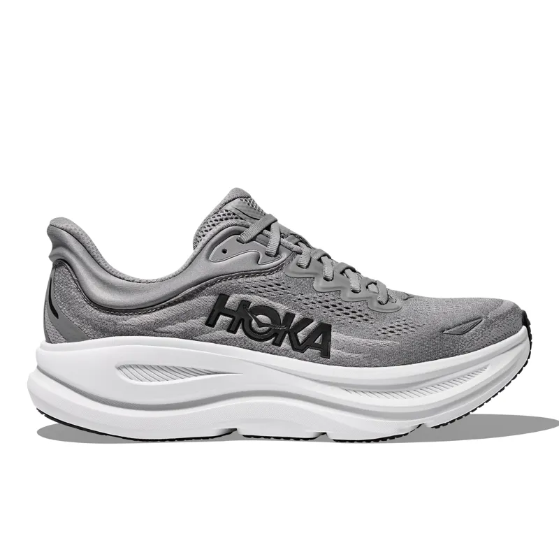 HOKA Bondi 9 Men's Road Running Shoe in Galactic Grey/Stellar Grey