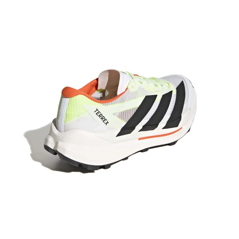adidas Terrex Agravic TT Men's Trail Running Shoe in Cloud White/Core Black/Impact Orange-5