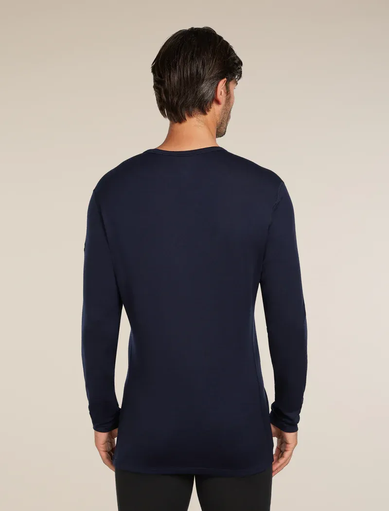 Icebreaker Tech 260 Men's Long Sleeve Thermal Top in Midnight Navy-1