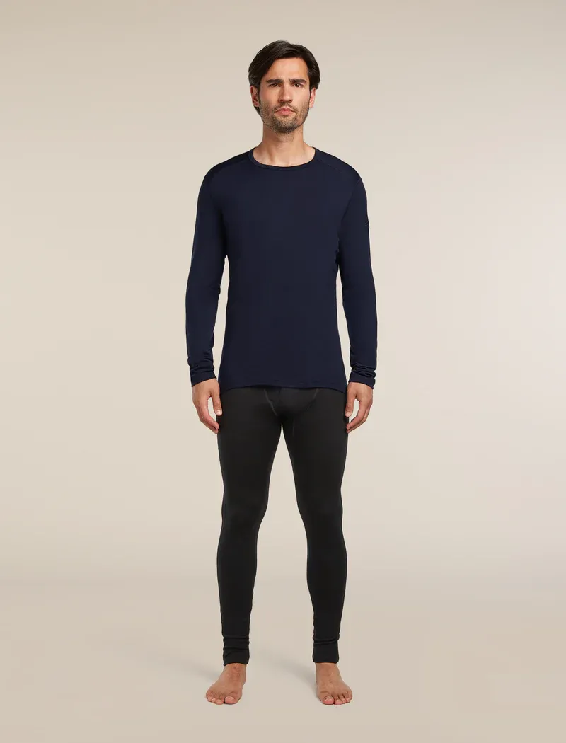 Icebreaker Tech 260 Men's Long Sleeve Thermal Top in Midnight Navy