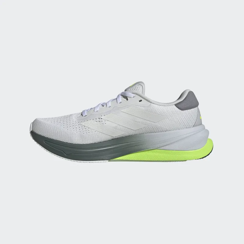 adidas Supernova Solution Men's Road Running Shoe in Cloud White/Zero Metalic/Lucid Lemon-3