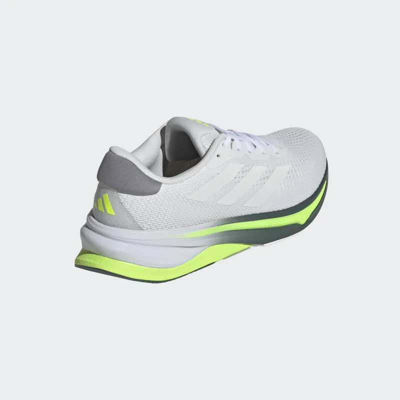 adidas Supernova Solution Men's Road Running Shoe in Cloud White/Zero Metalic/Lucid Lemon-6