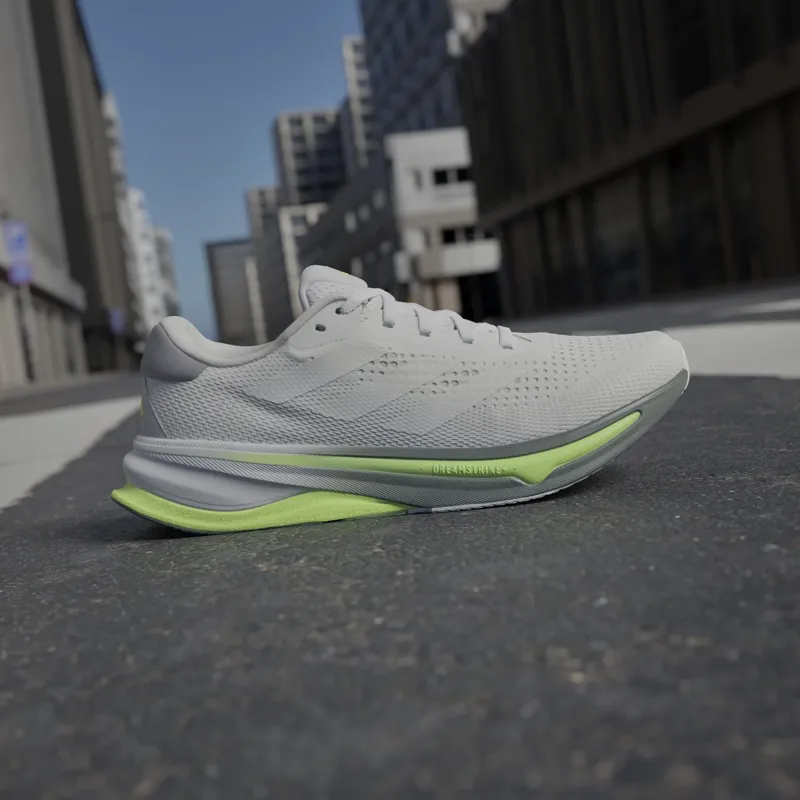 adidas Supernova Solution Men's Road Running Shoe in Cloud White/Zero Metalic/Lucid Lemon-11