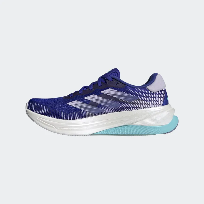 adidas Supernova Solution Women's Road Running Shoe in Lucid Blue/Purple Tint/Flash Aqua-3