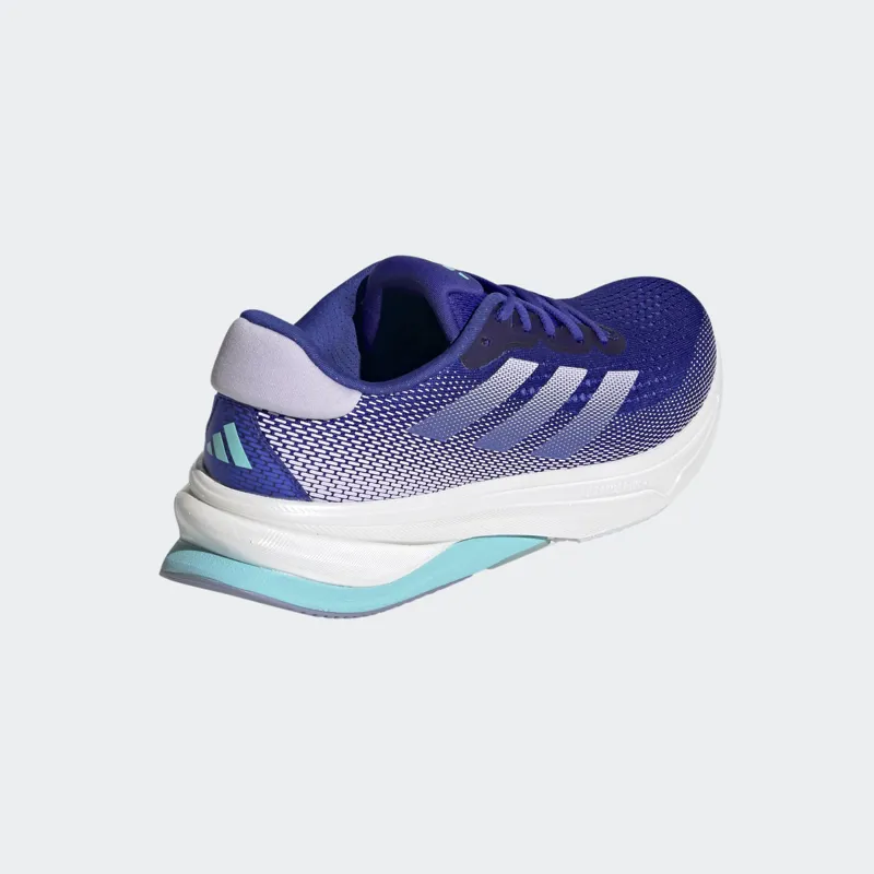 adidas Supernova Solution Women's Road Running Shoe in Lucid Blue/Purple Tint/Flash Aqua-4