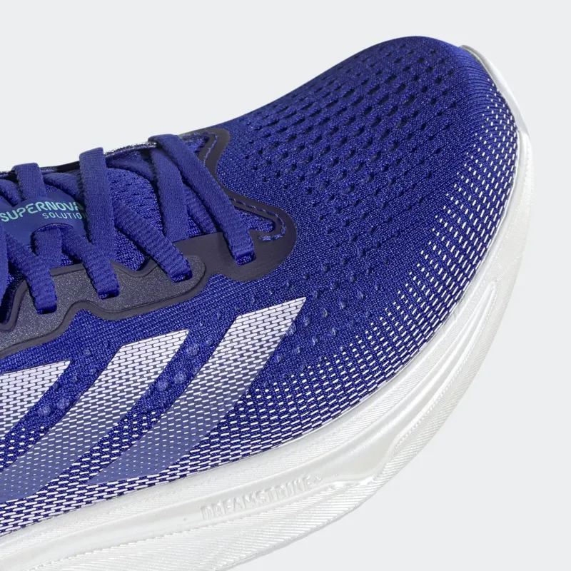 adidas Supernova Solution Women's Road Running Shoe in Lucid Blue/Purple Tint/Flash Aqua-6