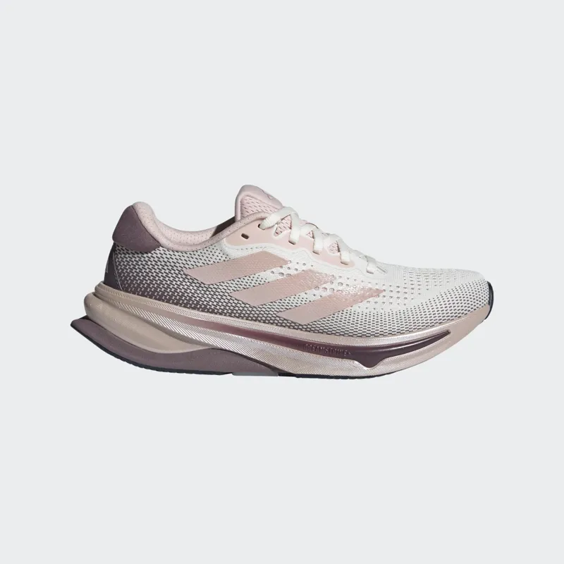 adidas Supernova Solution Women's Road Running Shoe in Off White/Sandy Pink Met/Sandy Pink