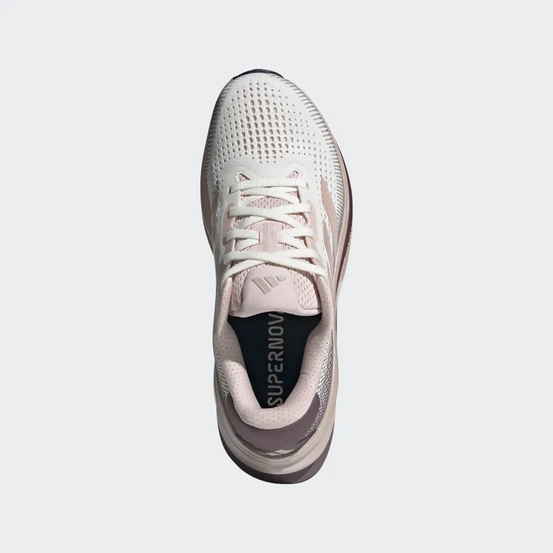 adidas Supernova Solution Women's Road Running Shoe in Off White/Sandy Pink Met/Sandy Pink-2