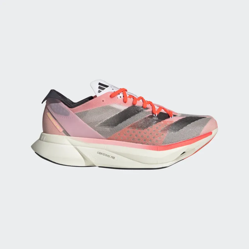 adidas Adizero Adios Pro 3 Women's Road Running Shoe in Pink Spark/Aurora Met/Sandy Pink