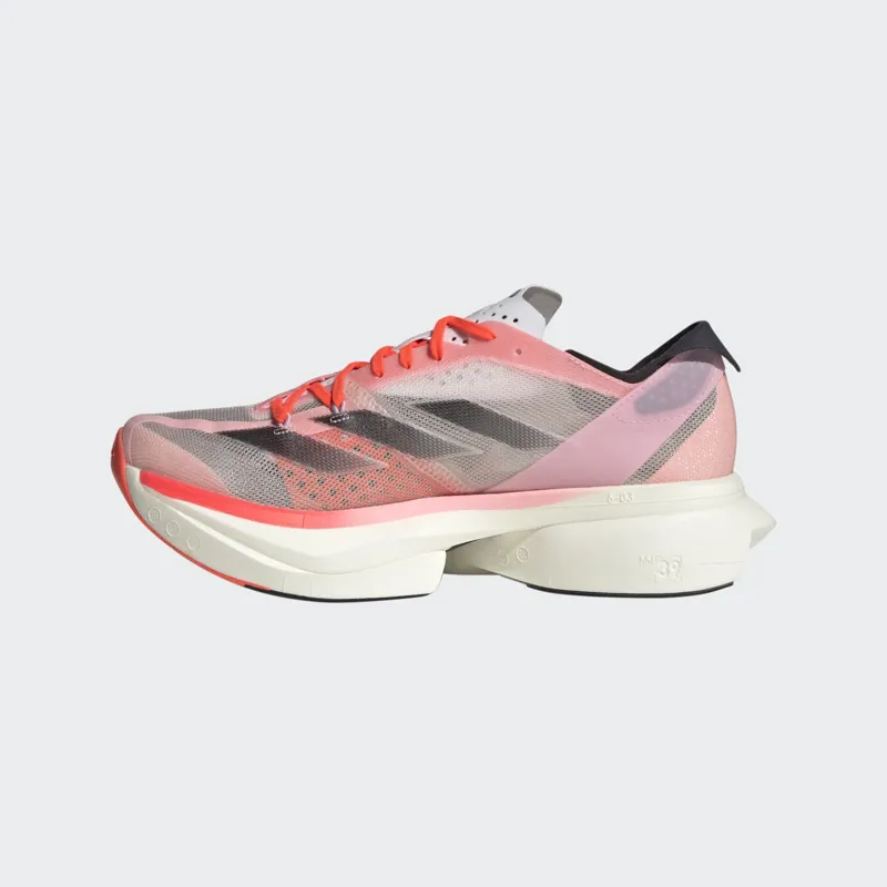 adidas Adizero Adios Pro 3 Women's Road Running Shoe in Pink Spark/Aurora Met/Sandy Pink-3