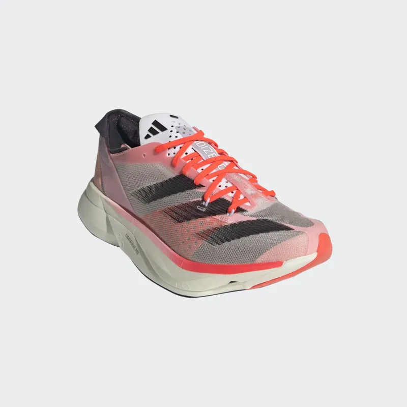 adidas Adizero Adios Pro 3 Women's Road Running Shoe in Pink Spark/Aurora Met/Sandy Pink-7