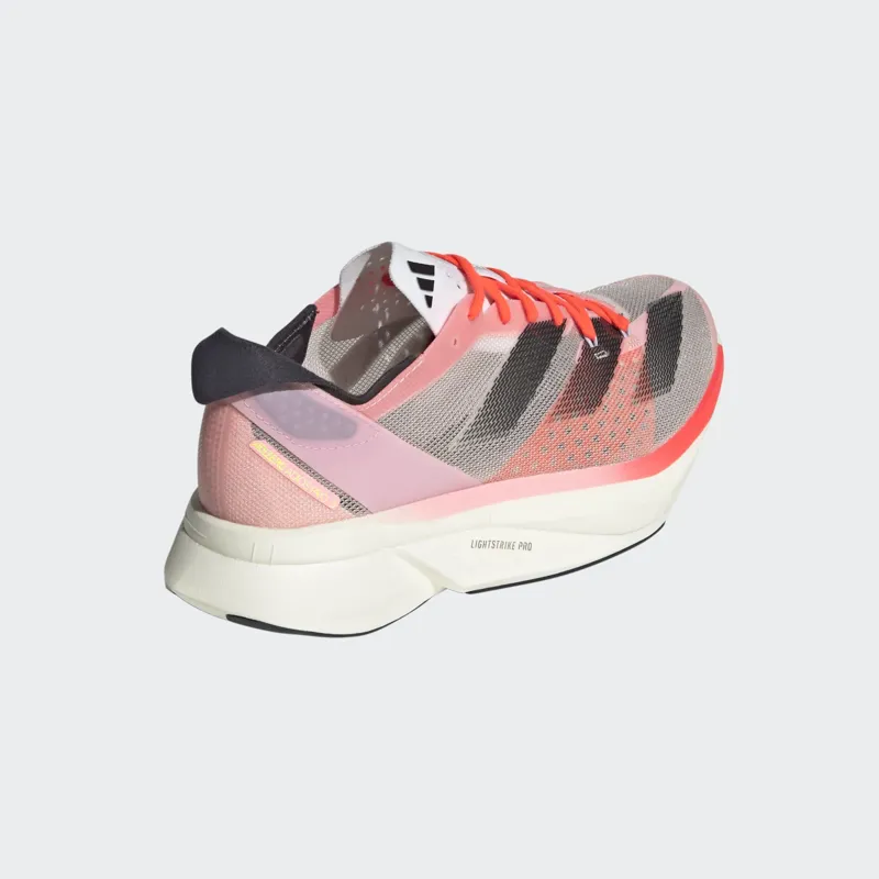 adidas Adizero Adios Pro 3 Women's Road Running Shoe in Pink Spark/Aurora Met/Sandy Pink-8