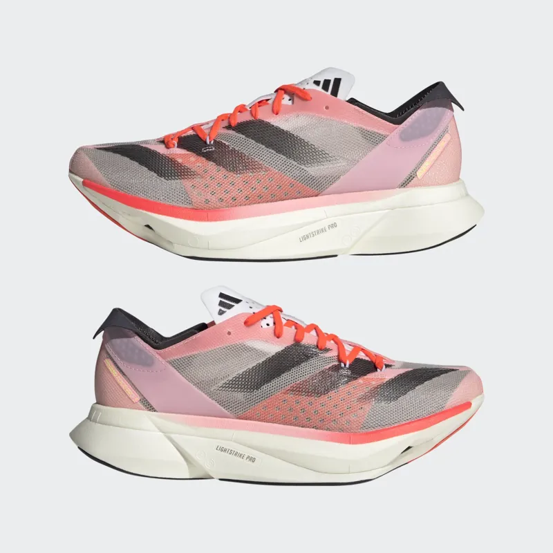 adidas Adizero Adios Pro 3 Women's Road Running Shoe in Pink Spark/Aurora Met/Sandy Pink-4