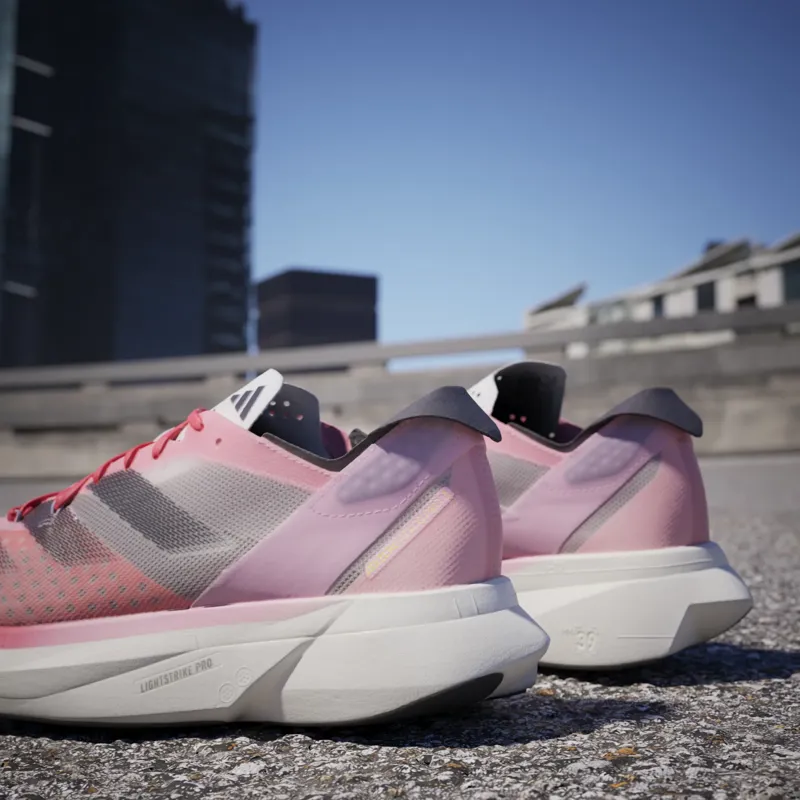 adidas Adizero Adios Pro 3 Women's Road Running Shoe in Pink Spark/Aurora Met/Sandy Pink-11